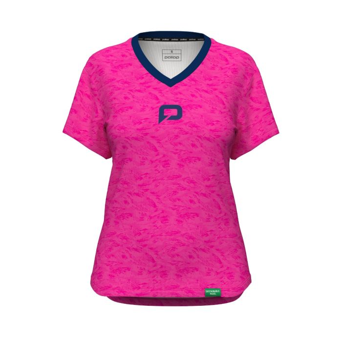 Womens pallap Competition Pro T-Shirt V1 - HOTPINK NAVY