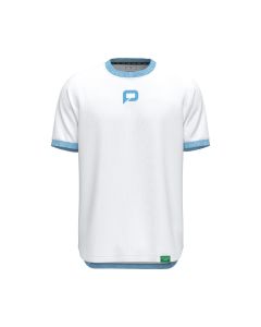 Mens pallap Technical Training T-Shirt - WHITE PULSEBLUE