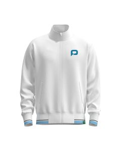 Mens pallap Leisure Training Jacket - WHITE PULSEBLUE COOLGREY