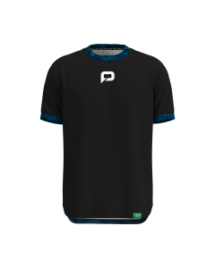 Mens pallap Technical Training T-Shirt - BLACK BLUE WHITE